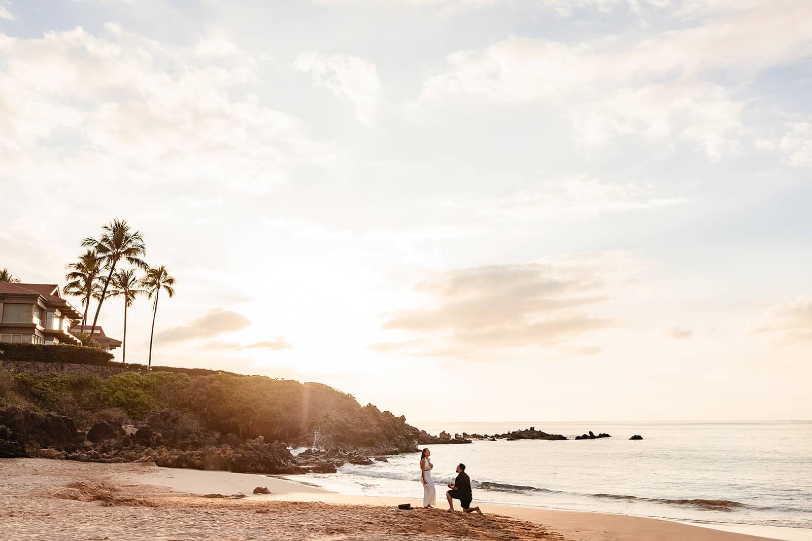 Sunset Beach Proposal | Brandon & Alexis | Wailea Beach